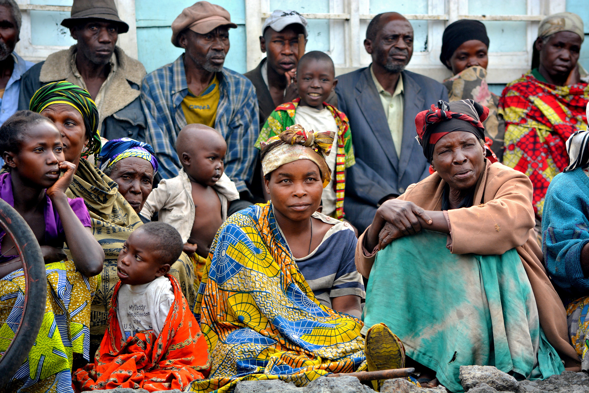 NU delegation in a displaced camp in DRC- Photo: UN Women/Carlos Ngeleka