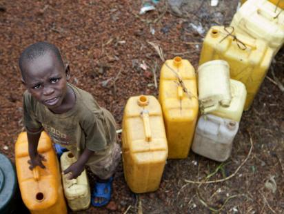 Un des déplacés du camp de Goma, fuyant les conflits au Nord Kivu (RDC) Photo ID 522841. 08/08/2012. Goma, DRC. UN Photo/Sylvain 